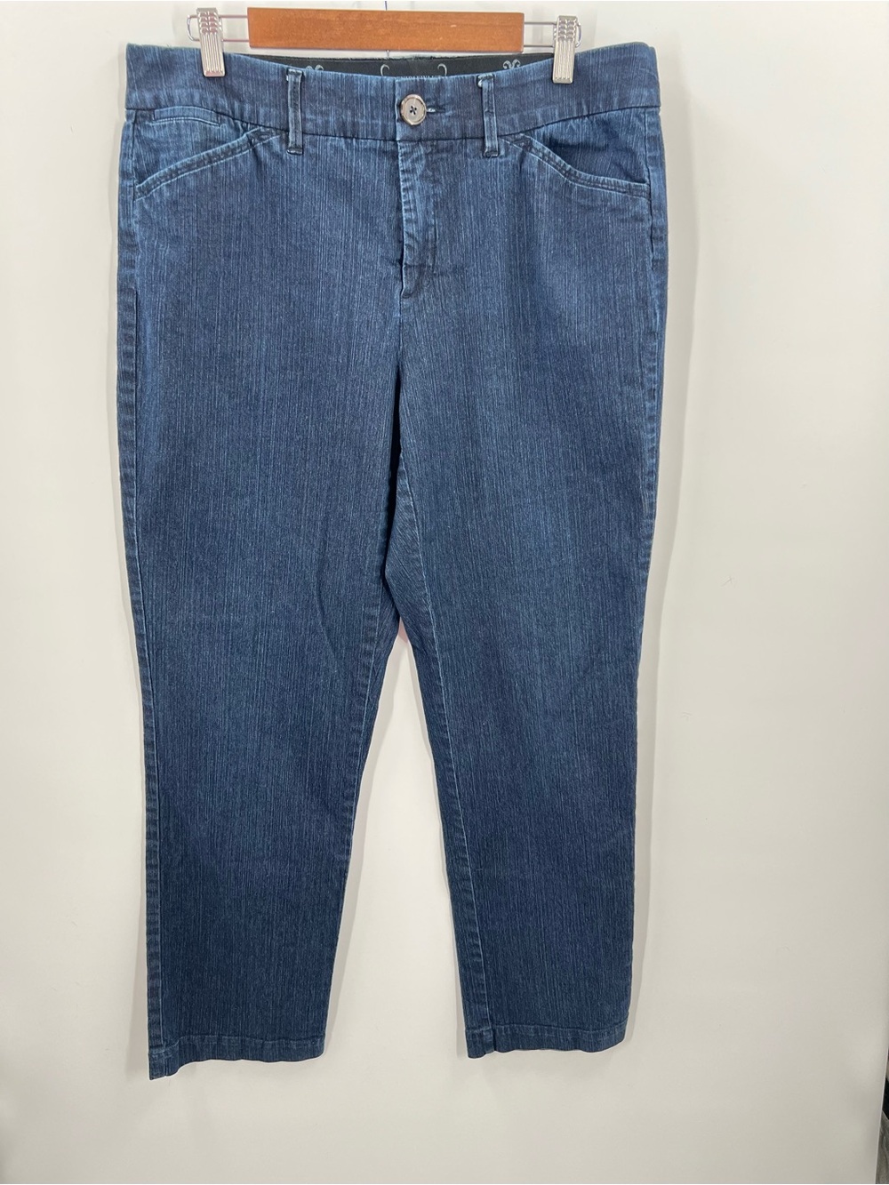 079 Khaki’s & Co Women's Blue Stretch Denim Jeans size 14